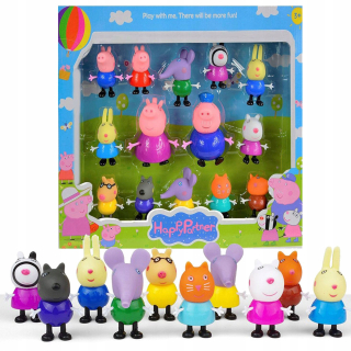 PEPPA PIG VEĽKÁ SADA DETSKÝCH POSTAVIEK, 14 ks